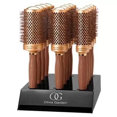 Olivia Garden Дисплей Expert Blowout Shine Gold & Brown: 4x(ID2049, ID2050, ID2051)