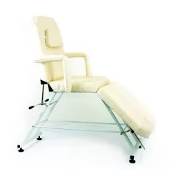 Фото KaterynaLab кресло педикюрное/визажное 5 сложений RONDO БЕЛОЕ - 1