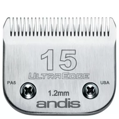 Характеристики товара Andis ULTRA EDGE ножевой блок # 15 [1,2 мм]
