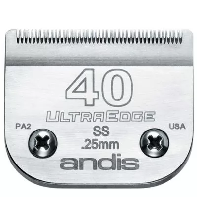 Характеристики товару Andis ULTRA EDGE ножовий блок # 40SS [0,25 мм]