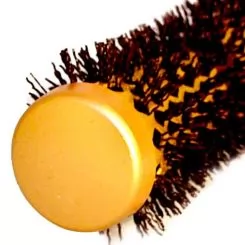 Фото Брашинг Olivia Garden Expert Blowout Curl Wavy Bristles Gold & Brown диаметр 25 мм - 2