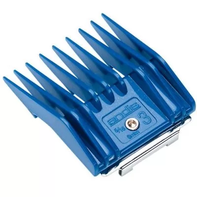Фото товара Andis насадка № 3 [8,0 мм] для ножевых блоков; цвет синий
