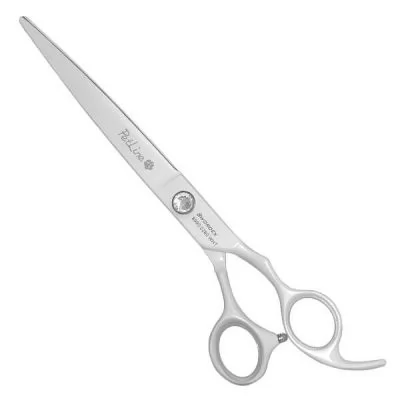 Ножиці для стрижки тварин прямі білі Swordex Pet Line. Довжина 8,0