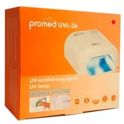 Фото Promed лампа-сушка UVL-036 УФ для маникюра + таймер 4 лампы 36 Вт красная - 4