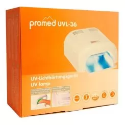 Фото Promed лампа-сушка UVL-036 УФ для маникюра + таймер 4 лампы 36 Вт белая - 4