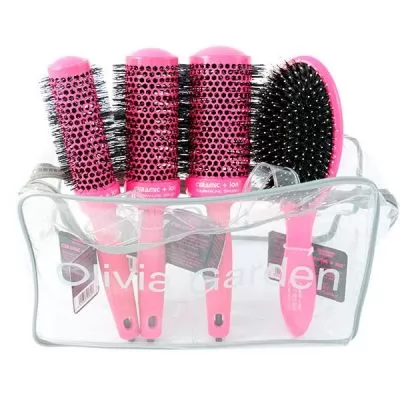 Фото товара Olivia Garden Дисплей Ceramic+Ion Thermal Brush Pink (1xCI35PK, 1xCI45PK, 1xCI55PK, 1xCISPCOPK)