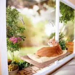 Фото Подушка наоконная для кошки на присосках Sunny Seat Window Bed - 6