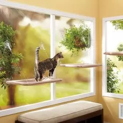 Фото Подушка наоконная для кошки на присосках Sunny Seat Window Bed - 7