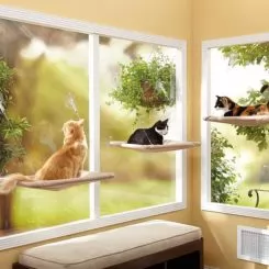 Фото Подушка наоконная для кошки на присосках Sunny Seat Window Bed - 9