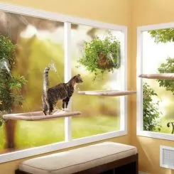Фото Подушка наоконная для кошки на присосках Sunny Seat Window Bed - 10