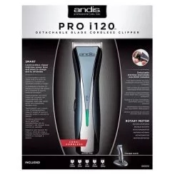 Фото Машинка для стрижки волос Andis Pro i120 аккумуляторная, нож CeramicEdge #000 0,2мм, 4 насадки - 6