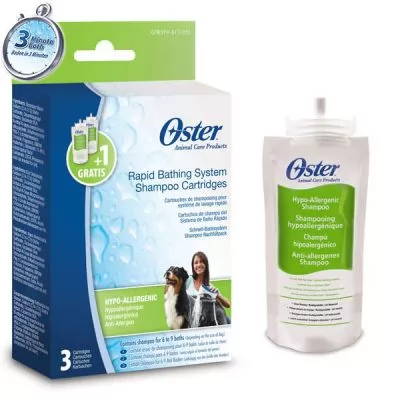 Фото товару Oster Pet Retail шампунь-картридж гіпоалергенний для системи Oster Rapid System уп. 3 шт