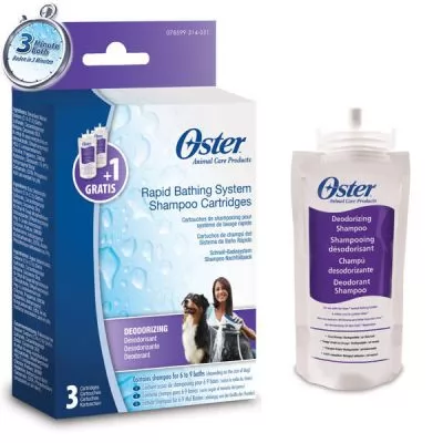 Фото товару Oster Pet Retail шампунь-картридж дезодоруючий для системи Oster Rapid System уп. 3 шт