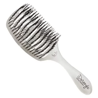 Фото товару Щітка для укладки Olivia Garden Essential Care Flex Fine Hair Memory Flex Bristles Ice White