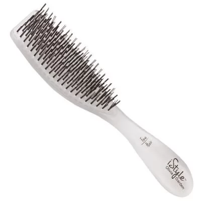 Характеристики товару Щітка для укладки Olivia Garden Essential Style Wet Fine Hair Memory Flex Bristles Ice White