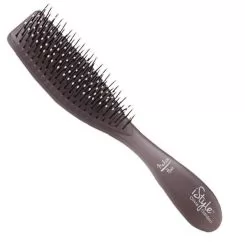 Фото Щітка для укладки Olivia Garden Essential Style Wet Medium Hair Memory Flex Bristles Ice Grey - 1