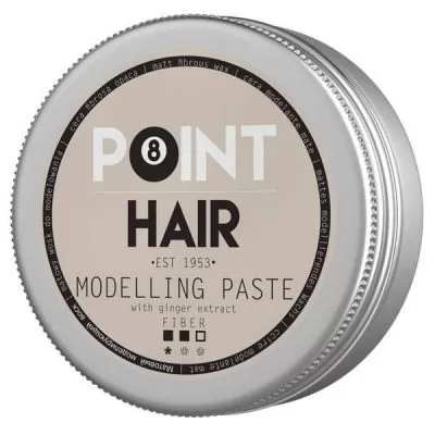 Фото товара POINT BARBER HAIR MODELLING PASTE Волокнистая матовая паста средней фиксации, 100 мл.