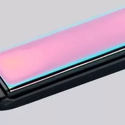 Фото Вирівнювач для волосся (праска) GammaPiu RAINBOW з терморегулятором і фіксатором колір рожевий - 2