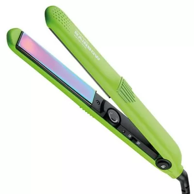 Описание товара Выпрямитель для волос (утюжок) GammaPiu RAINBOW с терморегулятором и фиксатором цвет зеленый