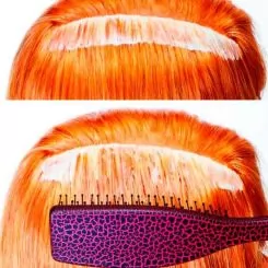 Фото Olivia Garden щітка для укладки Essential Style Blend Medium Hair Memory Flex Bristles Red штучна щетина - 4