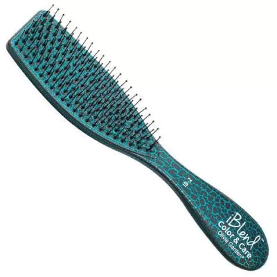 Опис товару Olivia Garden щітка для укладки Essential Style Blend Medium Hair Memory Flex Bristles Greenштучна щетина