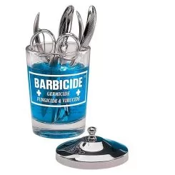 Фото Barbicide Стеклянный контейнер для дезинфекции инструментов, 120 мл - 1