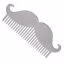Гребінець Barbertools BarberPro для моделювання бороди з нержавіючої сталі