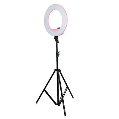 Світлодіодна лампа для візажу Hairmaster з дзеркалом, дзеркалом - лінзою і кріпленням під фотоапарат і мобільний телефон від бренду HAIRMASTER 