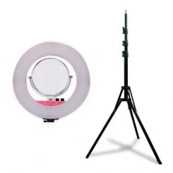 Фото Світлодіодна лампа для візажу Hairmaster з дзеркалом, дзеркалом - лінзою і кріпленням під фотоапарат і мобільний телефон - 3
