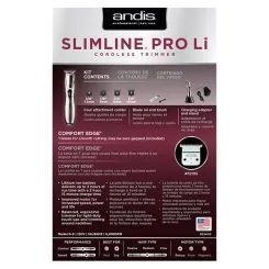 Фото Машинка для стрижки волос триммер Andis D-8 Slimline Pro Li T-Blade US Edition Titan аккумуляторная, 4 насадки - 6