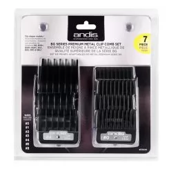 Фото Набір насадок Andis BG Series Premium Metal Clip Comb 1,5; 3; 4; 10; 12; 19; 25 мм - 3