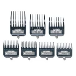Фото Набор насадок Andis Master Premium Metal Clip Combs. 1,5; 3; 4; 10; 12; 19; 25 мм - 1