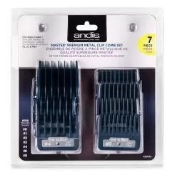 Фото Набір насадок Andis Master Premium Metal Clip Combs. 1,5; 3; 4; 10; 12; 19; 25 мм - 3