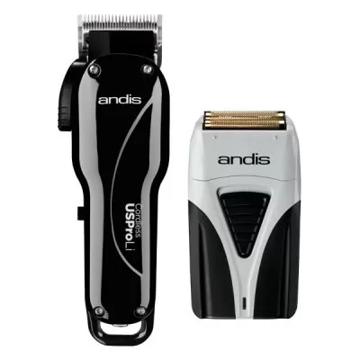 Набір - машинка для стрижки волосся Andis CORDLESS UsproLi і шейвер Andis TS-2