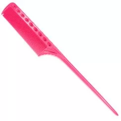Фото Гребінець Y.S. Park Tail з пластиковим хвостиком і GP технологією. Довжина 218 мм. Колір Рожевий - 1