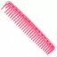 Расческа Y.S. Park Cutting планка со скругленными зубцами. Длина 200 мм. Цвет Розовый