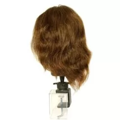 Фото Голова-манекен жін. ШАТЕН довж. волосся 30 см. густ. 250/см + ШТАТИВ - 2