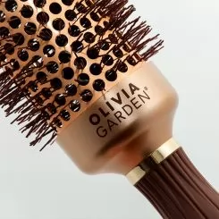Фото Брашинг Olivia Garden Expert Blowout Speed Wavy Bristles Gold & Brown 35 мм - 5