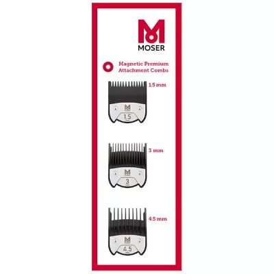 Отзывы покупателей о товаре Комплект магнитных насадок Moser ,5; 3; 4,5 мм Chrome 2 Style Blending edition