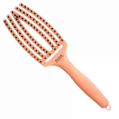 Відгуки покупців про товар Щетка для укладки Olivia Garden Finger Brush Combo Medium Bloom Peach комбинированная щетина