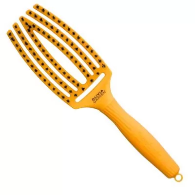 Характеристики товару Щетка для укладки Olivia Garden Finger Brush Combo Medium Bloom Sunflover комбинированная щетина