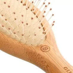 Фото Щетка массажная Olivia Garden бамбуковая Bamboo Touch Detangle Nylon XS нейлоновая щетина - 4