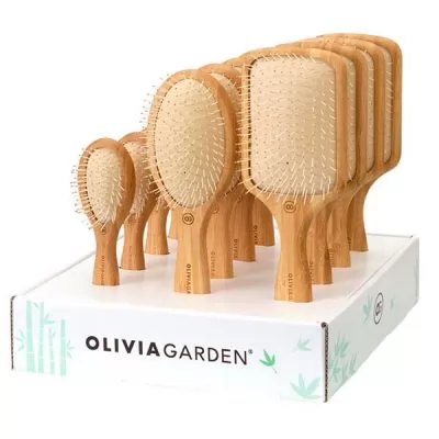 Отзывы покупателей о товаре Дисплей щеток Olivia Garden Bamboo Touch Detangle Nylon