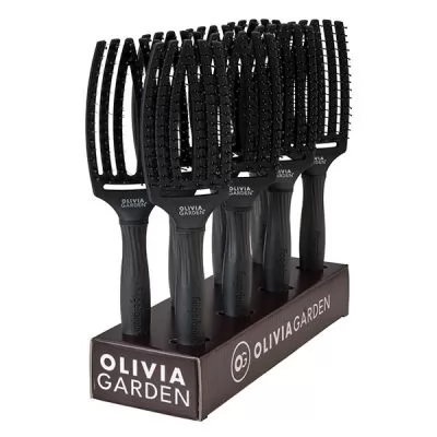Olivia Garden дисплей Finger Brush Black (8xID1733)