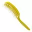 Щітка Farmagan Fingerbrush середня штучна щетина для тонкого волосся колір жовтий - 2