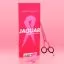 Ножницы для стрижки Jaguar White Line Pastell Plus Offset Pink Ribbon розовые. Длина 5,50