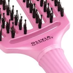 Фото Щетка для укладки Olivia Garden Finger Brush Care Iconic Boar&Nylon Celestial Pink - 6
