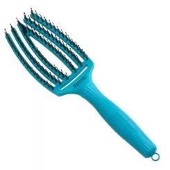 Фото Olivia Garden щітка для укладки Finger Brush Combo Boar&Nylon Blue Lagoon комбінована щетина - 3