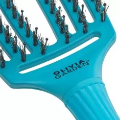 Фото Olivia Garden щітка для укладки Finger Brush Combo Boar&Nylon Blue Lagoon комбінована щетина - 6