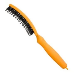 Фото Olivia Garden щітка для укладки Finger Brush Combo Boar&Nylon Yellow Sunshine комбінована щетина - 4